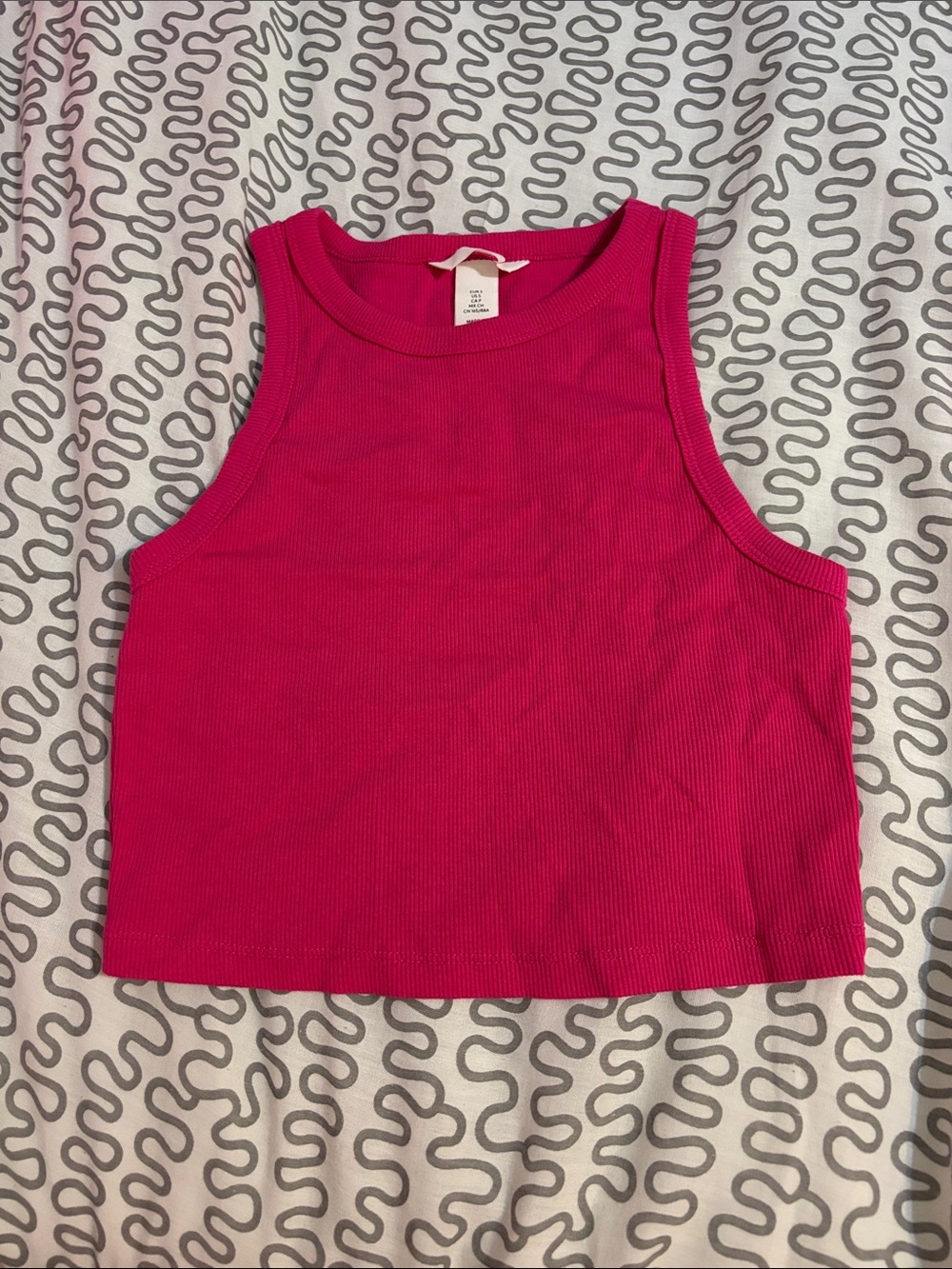 H&M Fuchsia Ribbed Tank Top